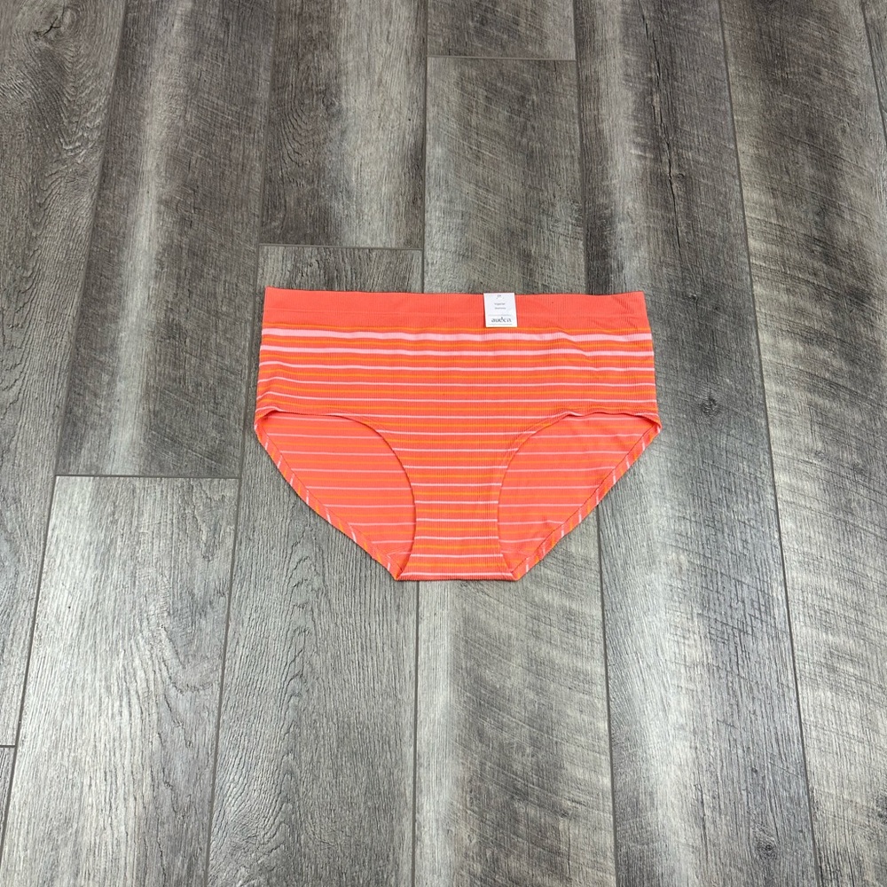 Auden Orange Stripe Hipster Underwear